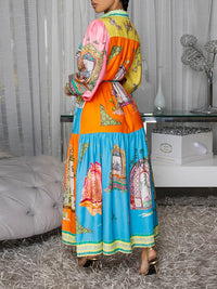 Printed Shirt Dress