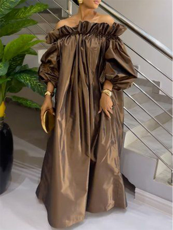 Off-Shoulder Maxi Dress