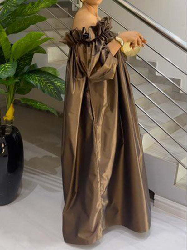 Off-Shoulder Maxi Dress