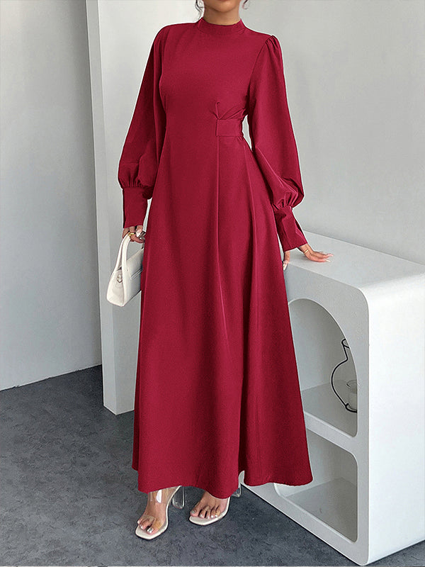 Solid Tied Maxi Dress