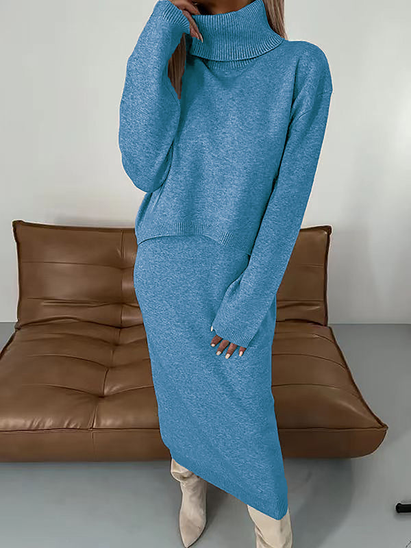 Turtleneck Sweater & Tank Dress Set