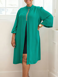 Slit Front Tunic Top