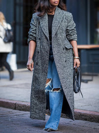 Double-Breasted Long Coat