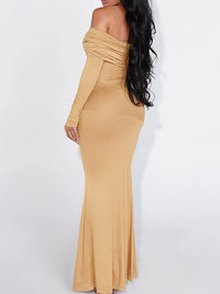 Off-Shoulder Maxi Dress