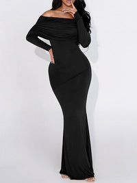 Off-Shoulder Maxi Dress