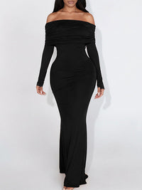 Off-Shoulder Maxi Dress