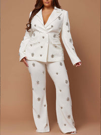 Studded Blazer & Pants Set