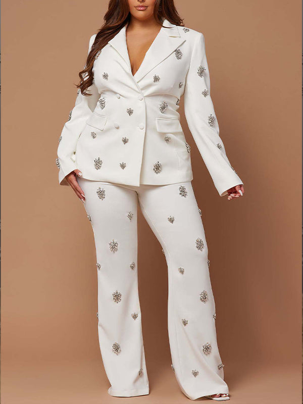 Studded Blazer & Pants Set