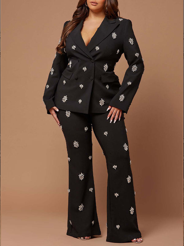 Studded Blazer & Pants Set