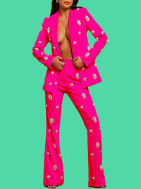 Studded Blazer & Pants Set