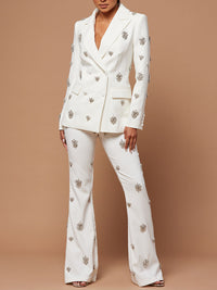 Studded Blazer & Pants Set