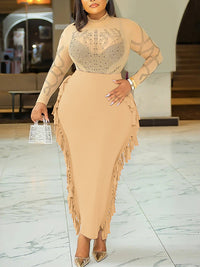 Studded Fringe Dress