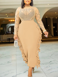 Studded Fringe Dress