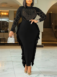 Studded Fringe Dress