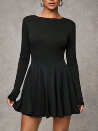 Black Ruffle Dress