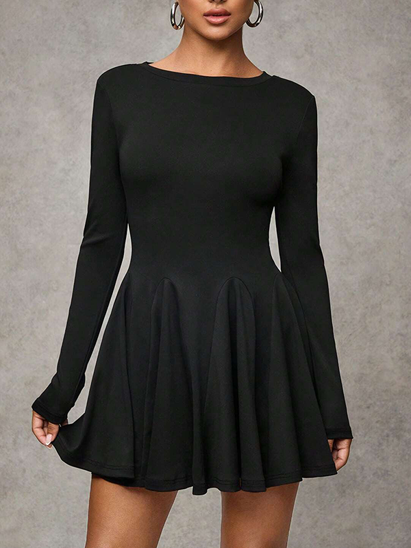 Black Ruffle Dress