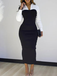 Two-Tone Combo Dress