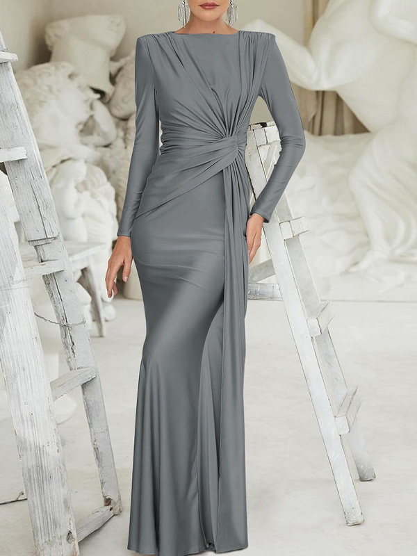 Solid Twisted Maxi Dress