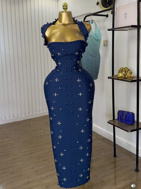 Studded Halter Dress