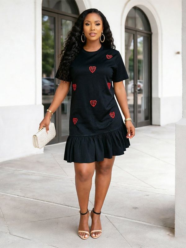 Studded Ruffle Dress