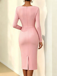 3D Floral Bodycon Dress