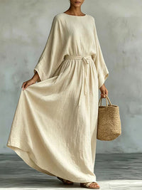Solid Tied Maxi Dress