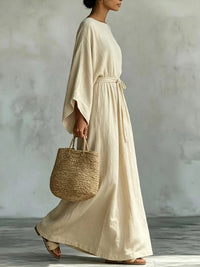 Solid Tied Maxi Dress