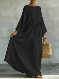 Solid Tied Maxi Dress