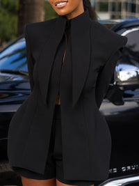 Elegant Blazer & Shorts Set