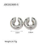 Waterproof Pipe Hoop Earrings