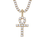 Ankh Key Tennis Necklace