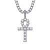 Ankh Key Tennis Necklace