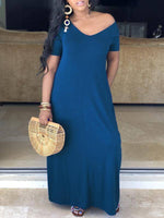 Beautiedoll Slouchy Solid Maxi Dress