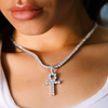 Ankh Key Tennis Necklace