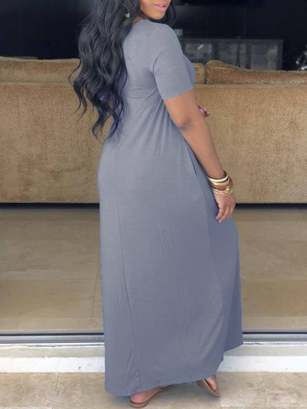 Beautiedoll Slouchy Solid Maxi Dress