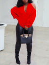 Beautiedoll Multi-Way Cold-Shoulder Sweater