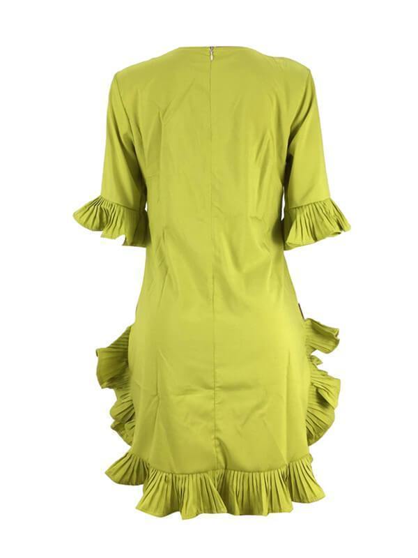 Beautiedoll Asymmetric Frilled Dress