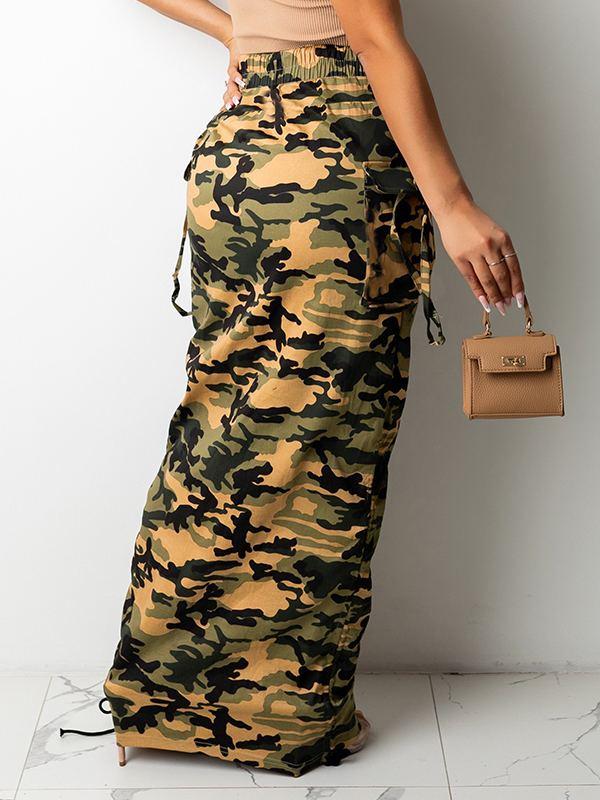 Beautiedoll Camo Drawstring Skirt