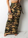 Beautiedoll Camo Drawstring Skirt