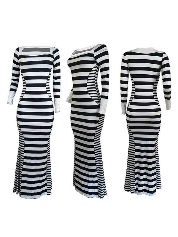 Stripe Mermaid Dress