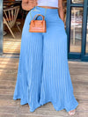 Beautiedoll Solid Pleated Wide-Leg Pants