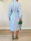 Stripe Tied Shirt Dress