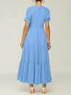 Solid Ruffle Dress