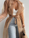 Belted Sheer Duster