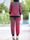 Plaid Jacket & Jogger Pants Set