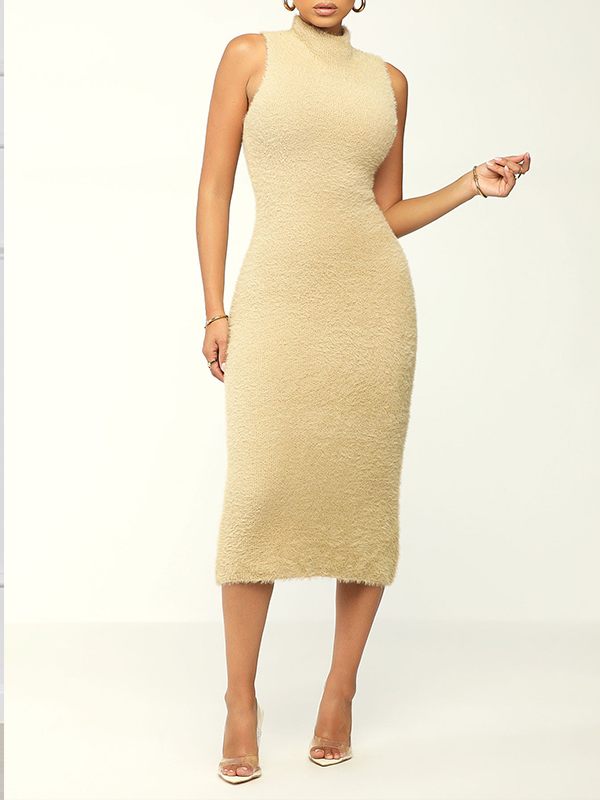 Beautiedoll Fuzzy Cardigan & Dress Set