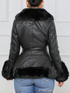 Faux Fur & Faux Leather Jacket