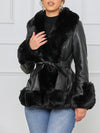 Faux Fur & Faux Leather Jacket