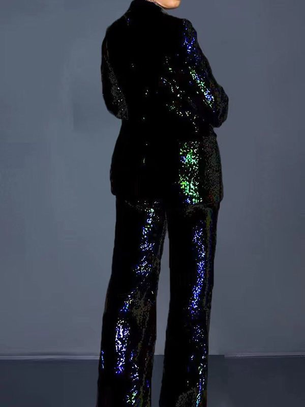 Beautiedoll Sequin Blazer & Pants Set