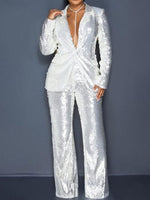 Beautiedoll Sequin Blazer & Pants Set
